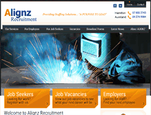 Tablet Screenshot of alignzrecruitment.co.nz